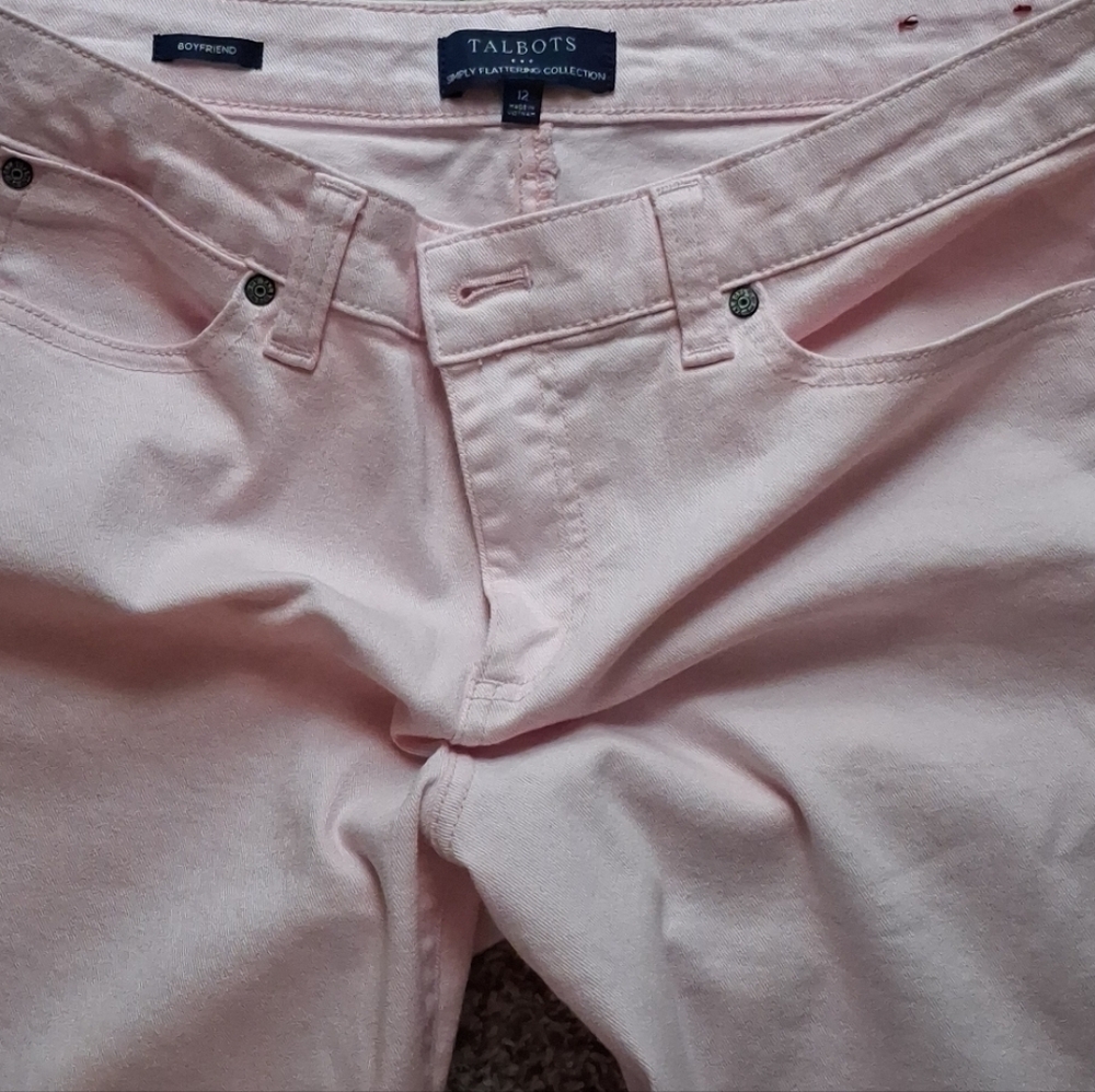 Talbots Boyfriend Jeans in Blush Pink - Picture 13 of 13